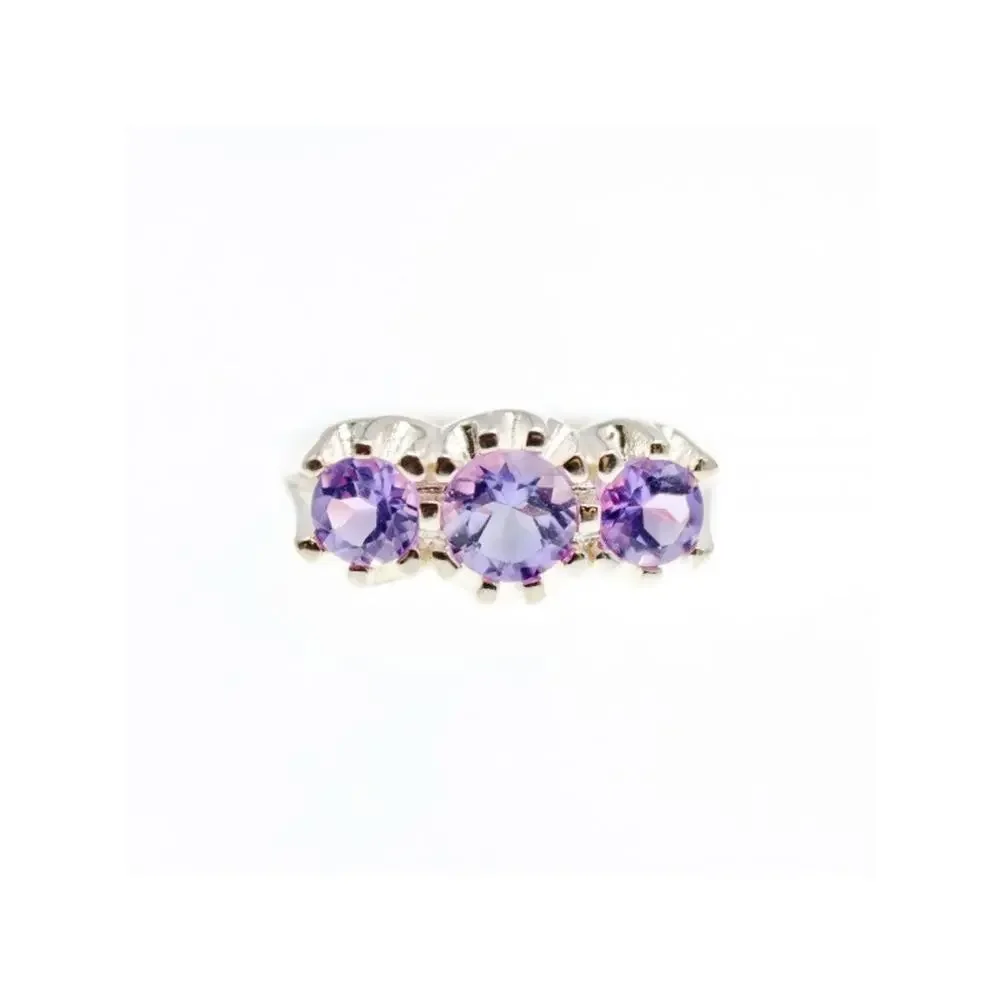 925 STERLING RING AMETHYST RING SIZE 8.5